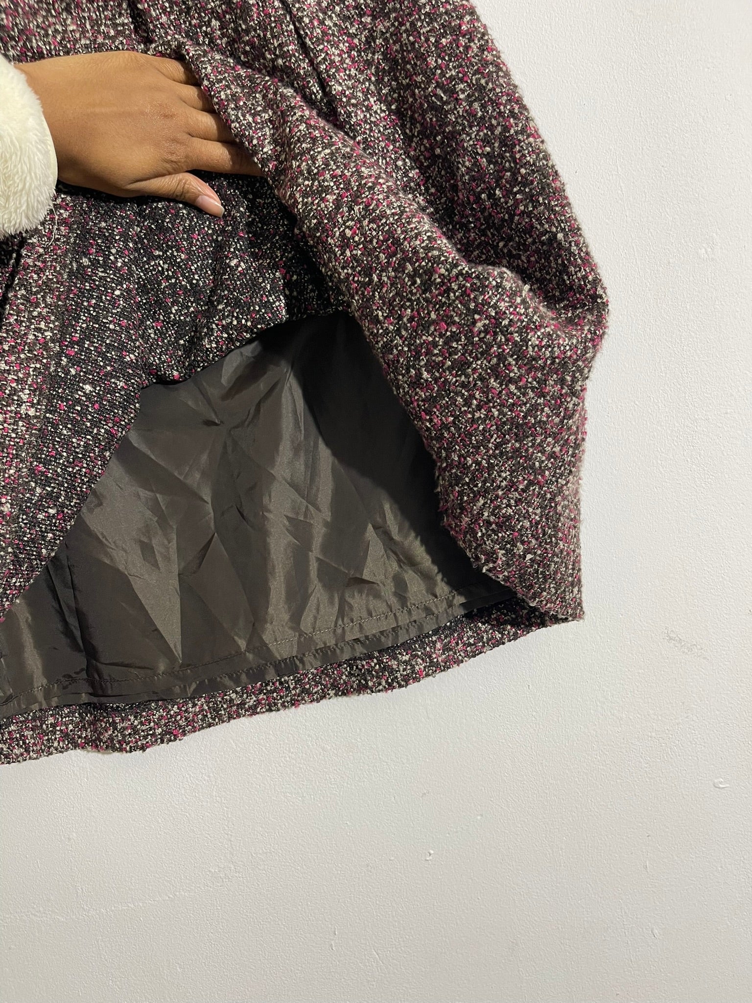 Jupe trapèze en tweed style Chanel - Sept Premières T34