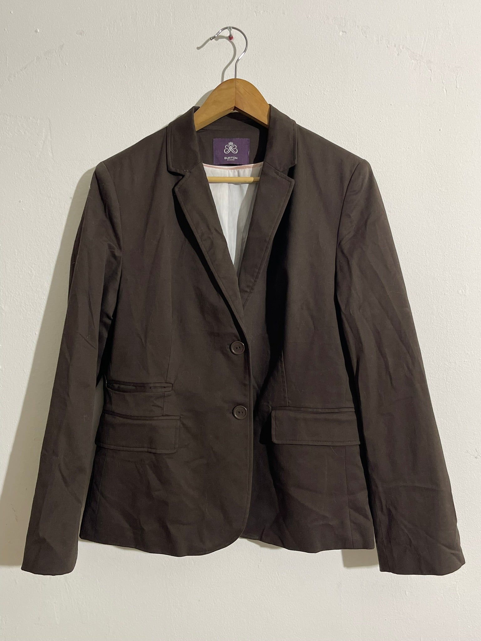 Blazer marron classique doublé