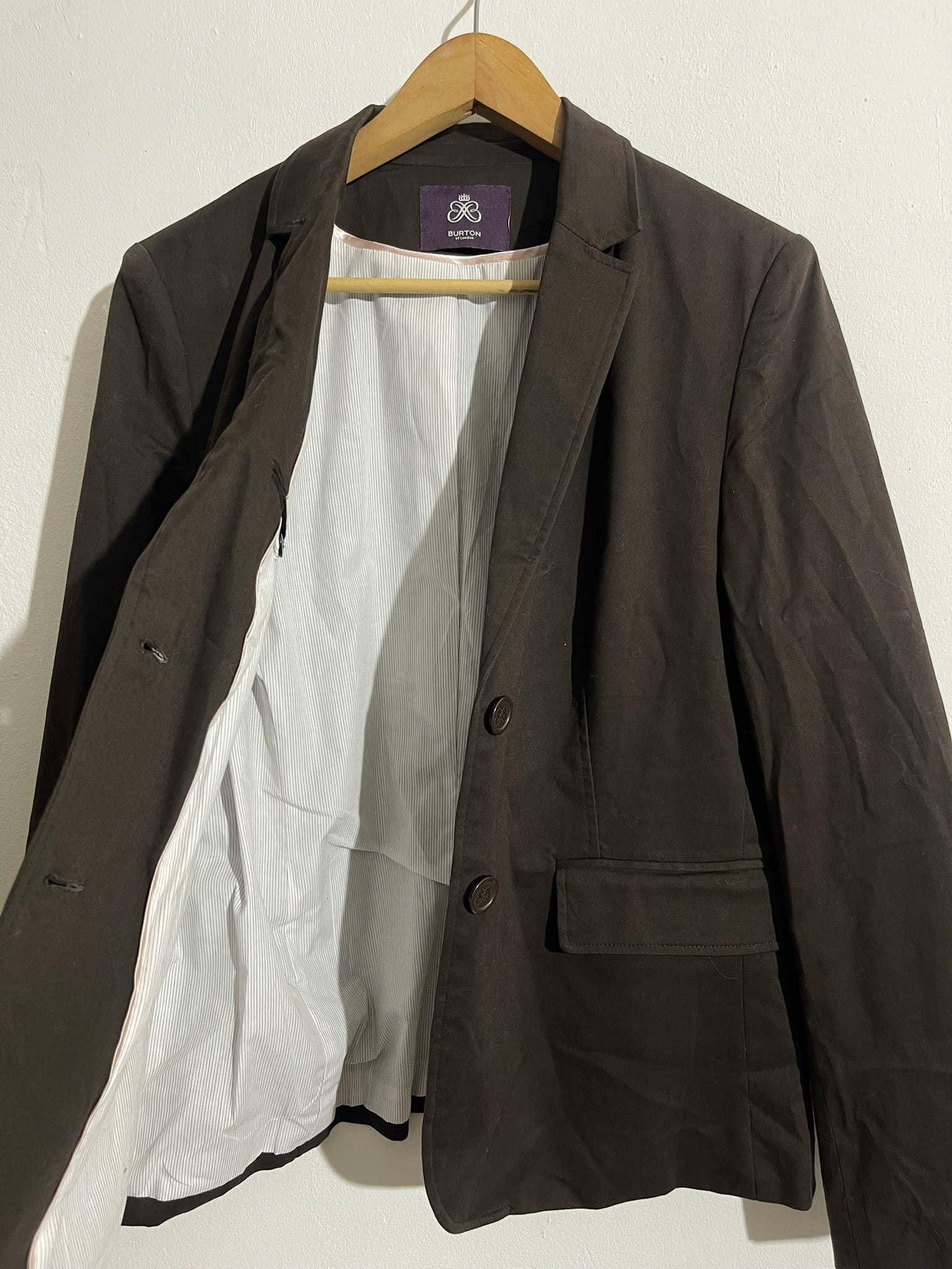 Blazer marron classique doublé