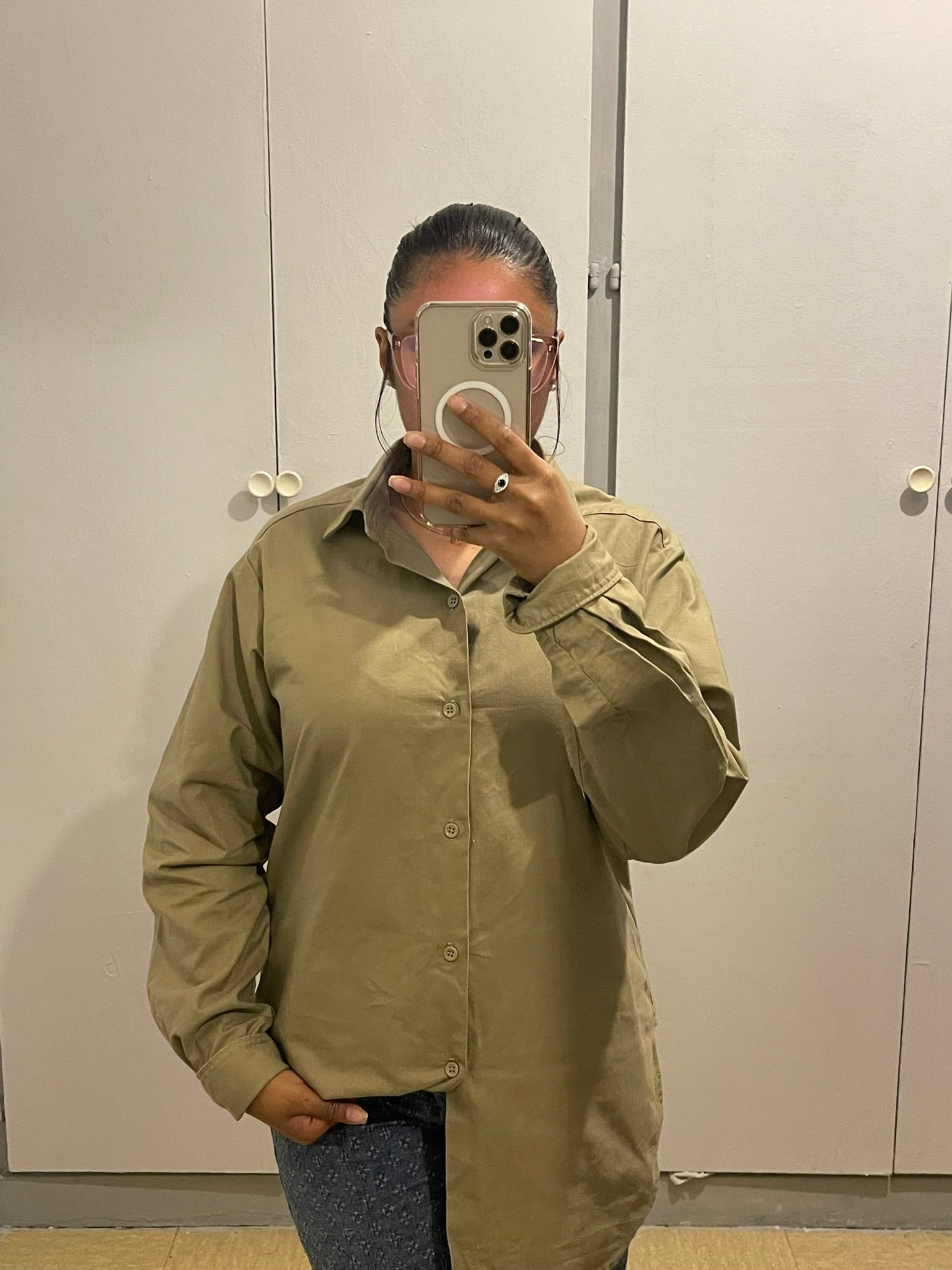 Chemise Oversize Kaki
