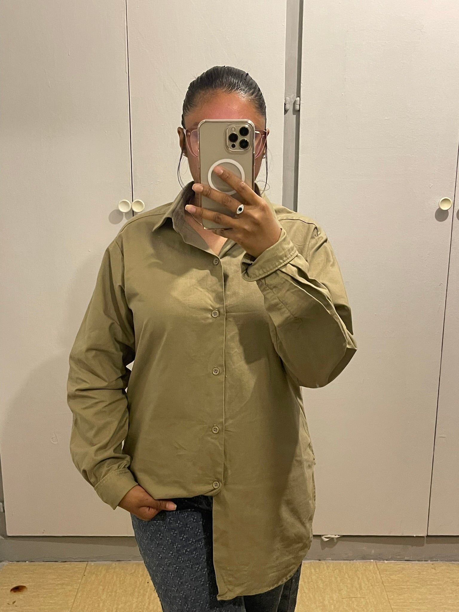 Chemise Oversize Kaki