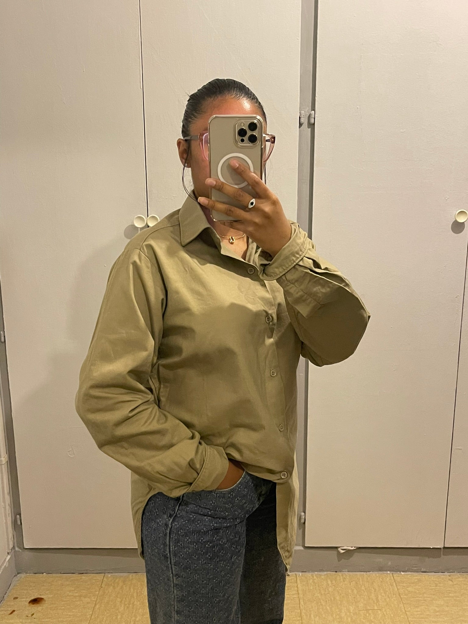 Chemise Oversize Kaki