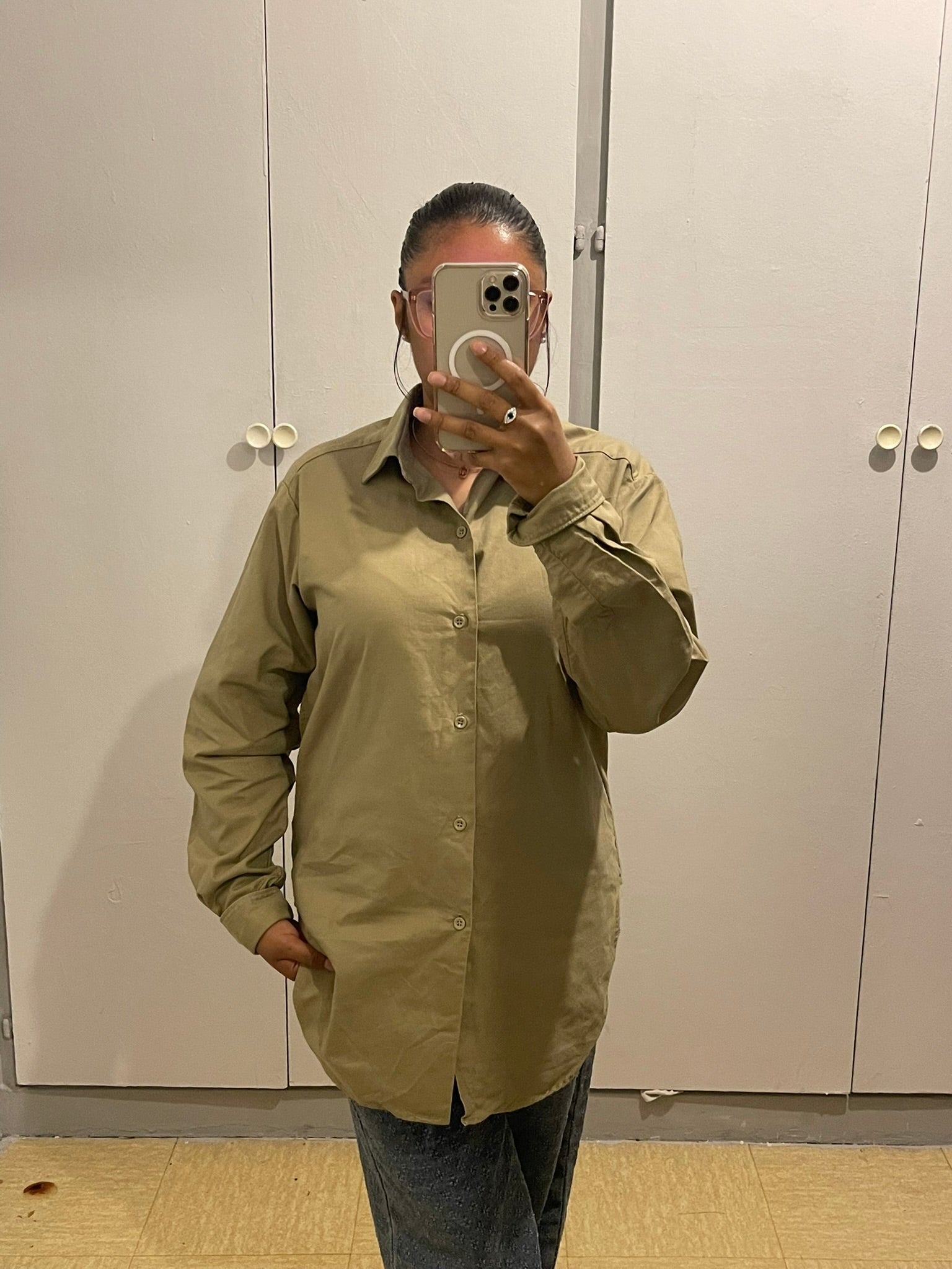 Chemise Oversize Kaki
