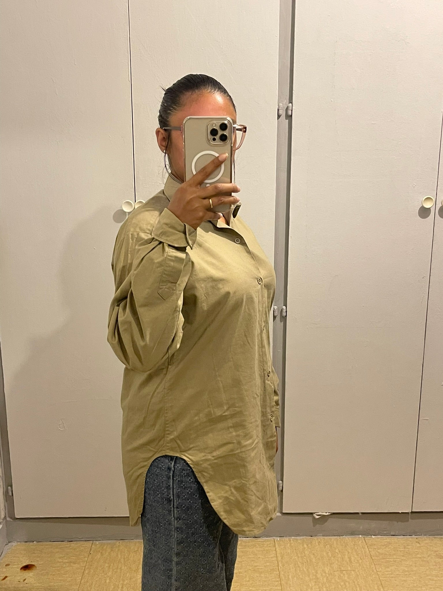 Chemise Oversize Kaki