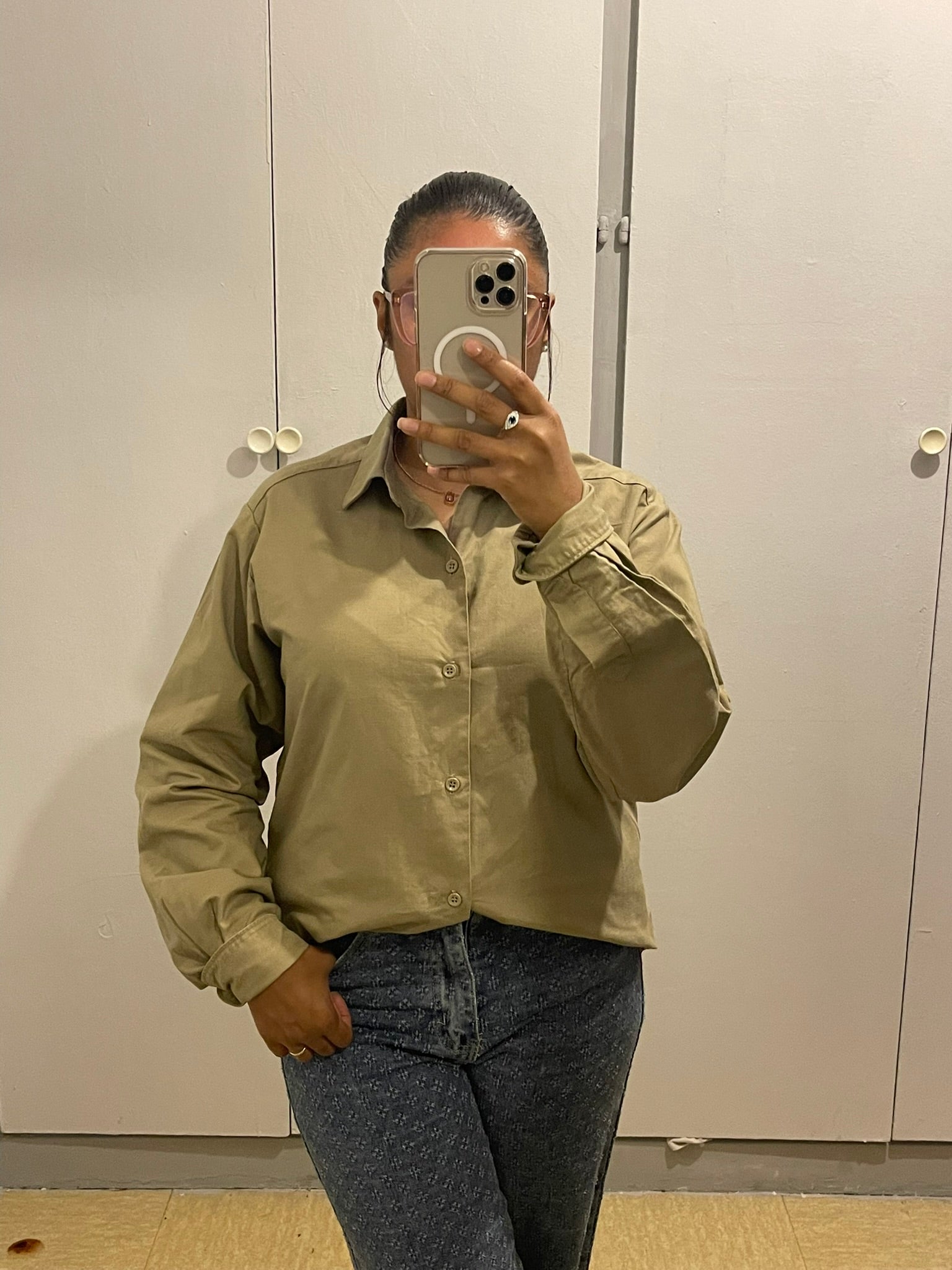 Chemise Oversize Kaki