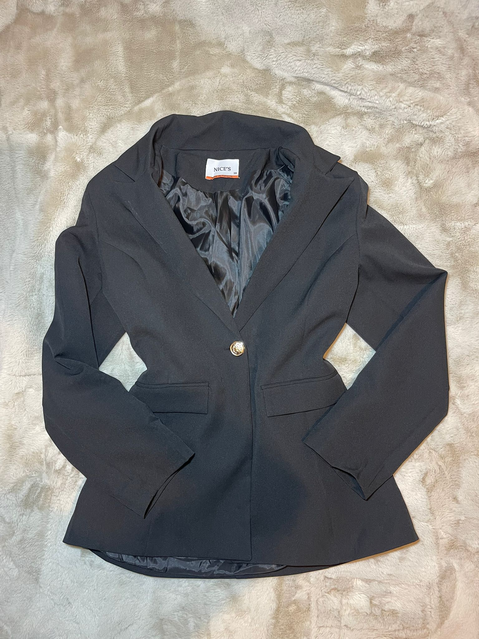Blazer Noir Shein