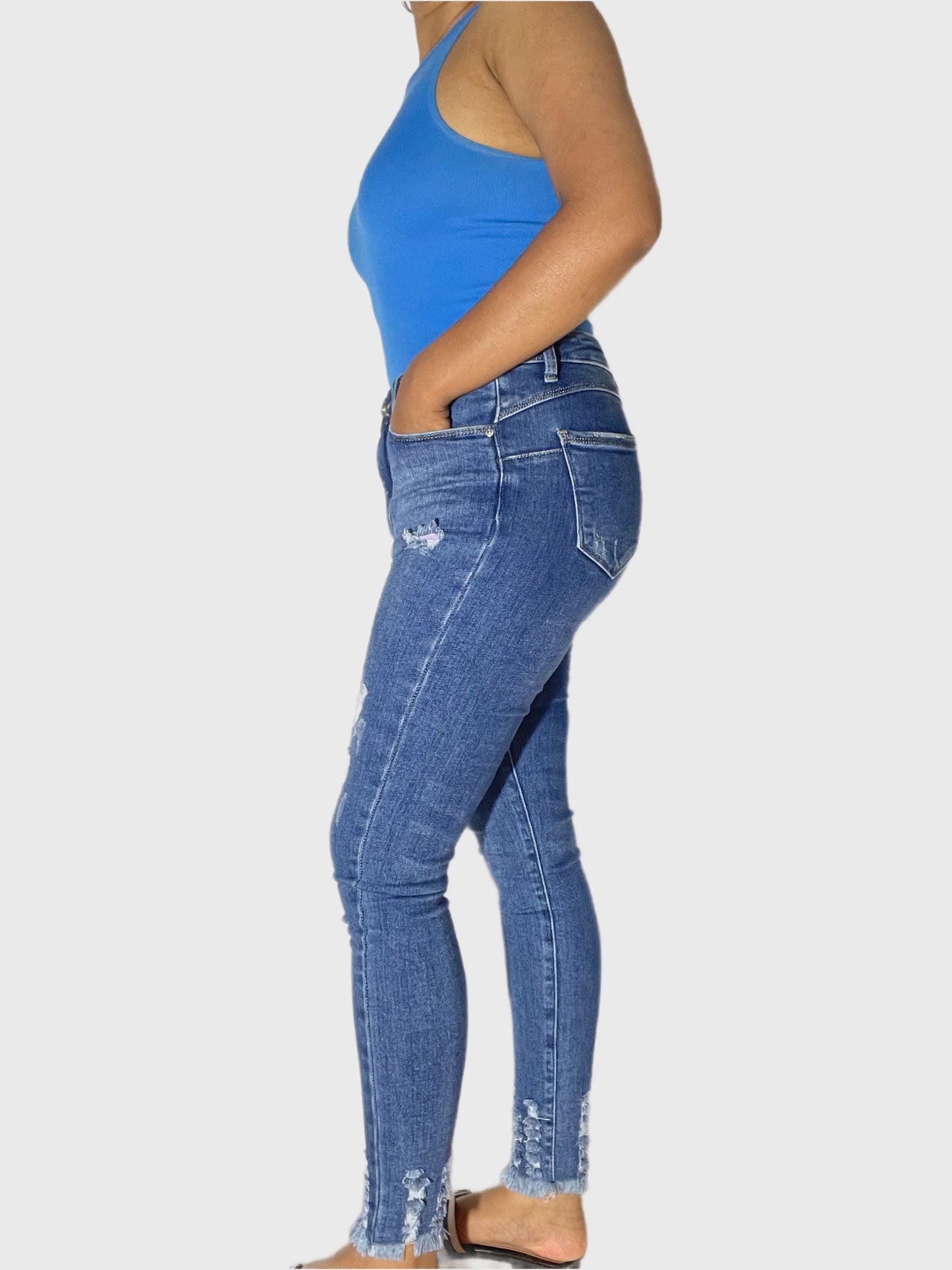 Jeans Bleu Stretch Push Up