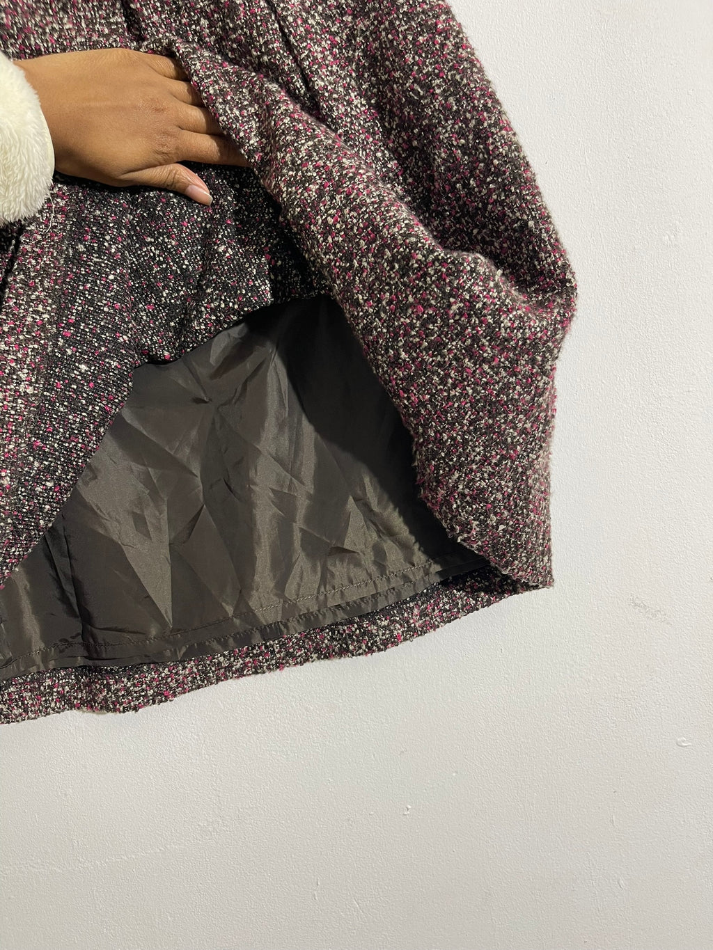 Jupe trapèze en tweed style Chanel - Sept Premières T34