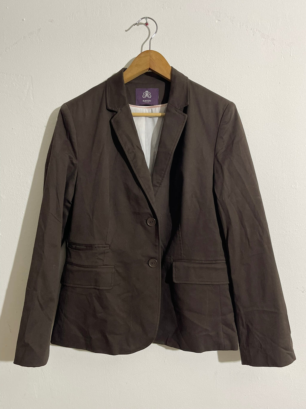 Blazer marron classique doublé